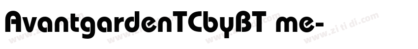 AvantgardenTCbyBT me字体转换 AvantgardenTCbyBT me字体转换